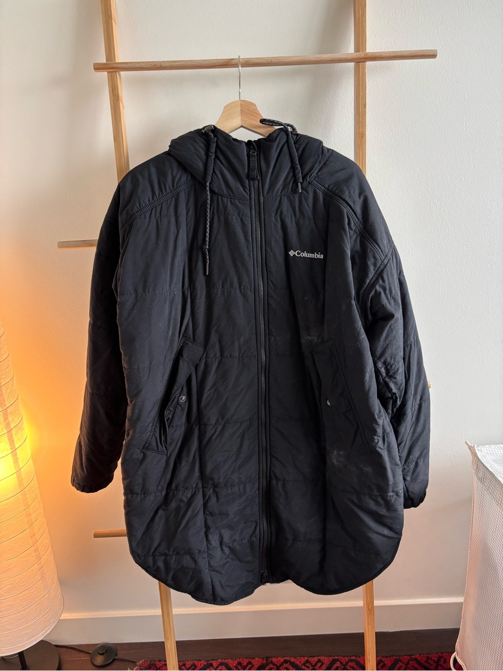 Columbia Women's Black Hooded Insulated Coat